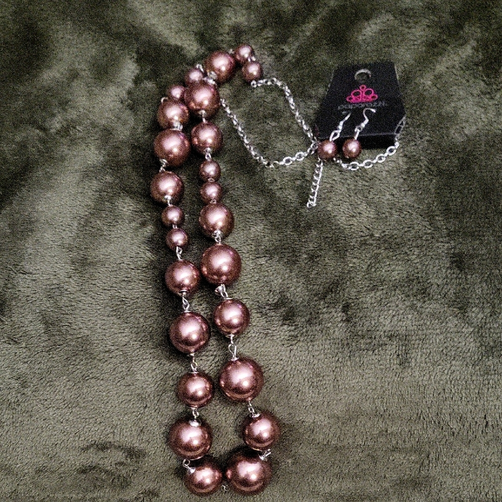 Paparazzi Brown Necklace Elegant Jewelry